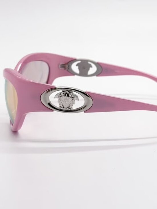 NEW VERSACE VE4485 5521/Z PINK ROSE GOLD MIRROR PINK LENS SUNGLASSES AUTHENTIC main image 5